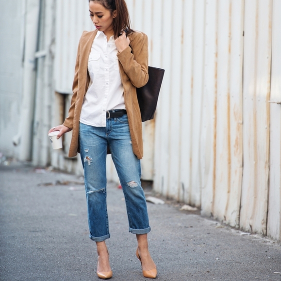 Zara Denim - Zara Distressed Boyfriend Baggy Demin Jeans